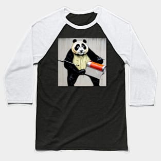 Panda Artist Baseball T-Shirt